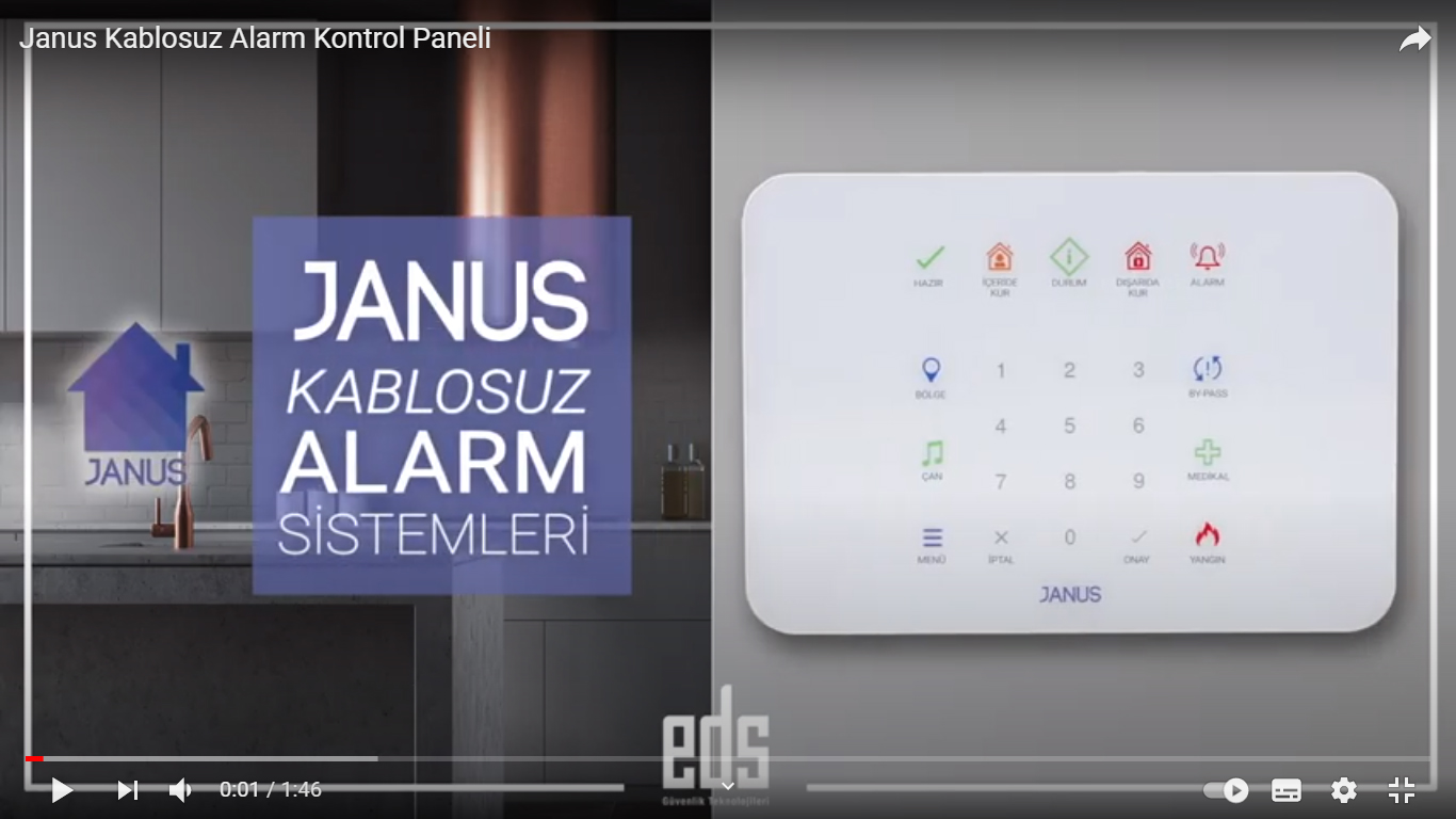 Janus Kablosuz Alarm Kontrol Paneli