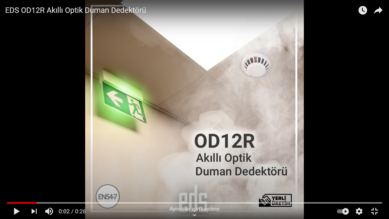 OD12R Akıllı Optik Duman Dedektörü
