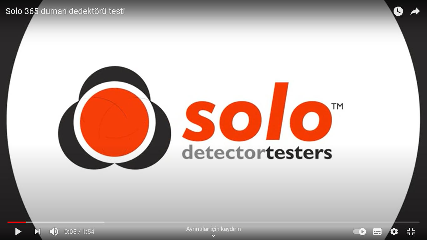 Solo 365 duman dedektörü testi