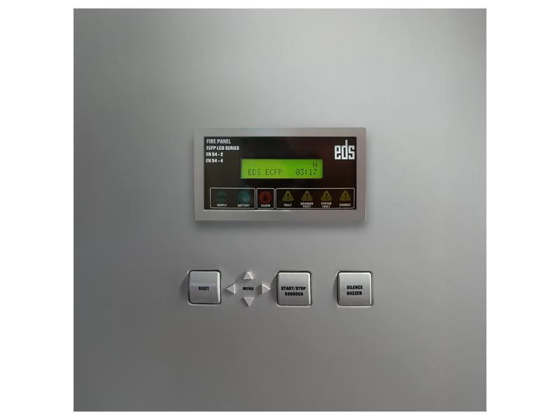 Konvansiyonel Yangın Algılama Paneli 2 Bölge Plastik Gri