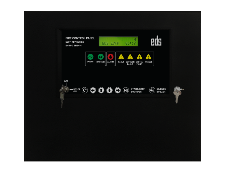 Konvansiyonel Yangın Algılama Paneli 8 Bölge Metal Anahtarlı